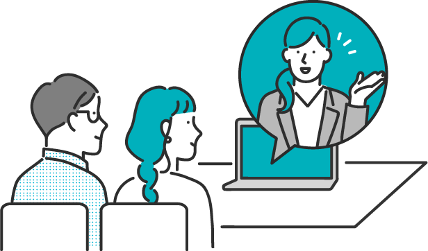 はじめてのオンライン授業でも安心。簡単、すぐに始められる