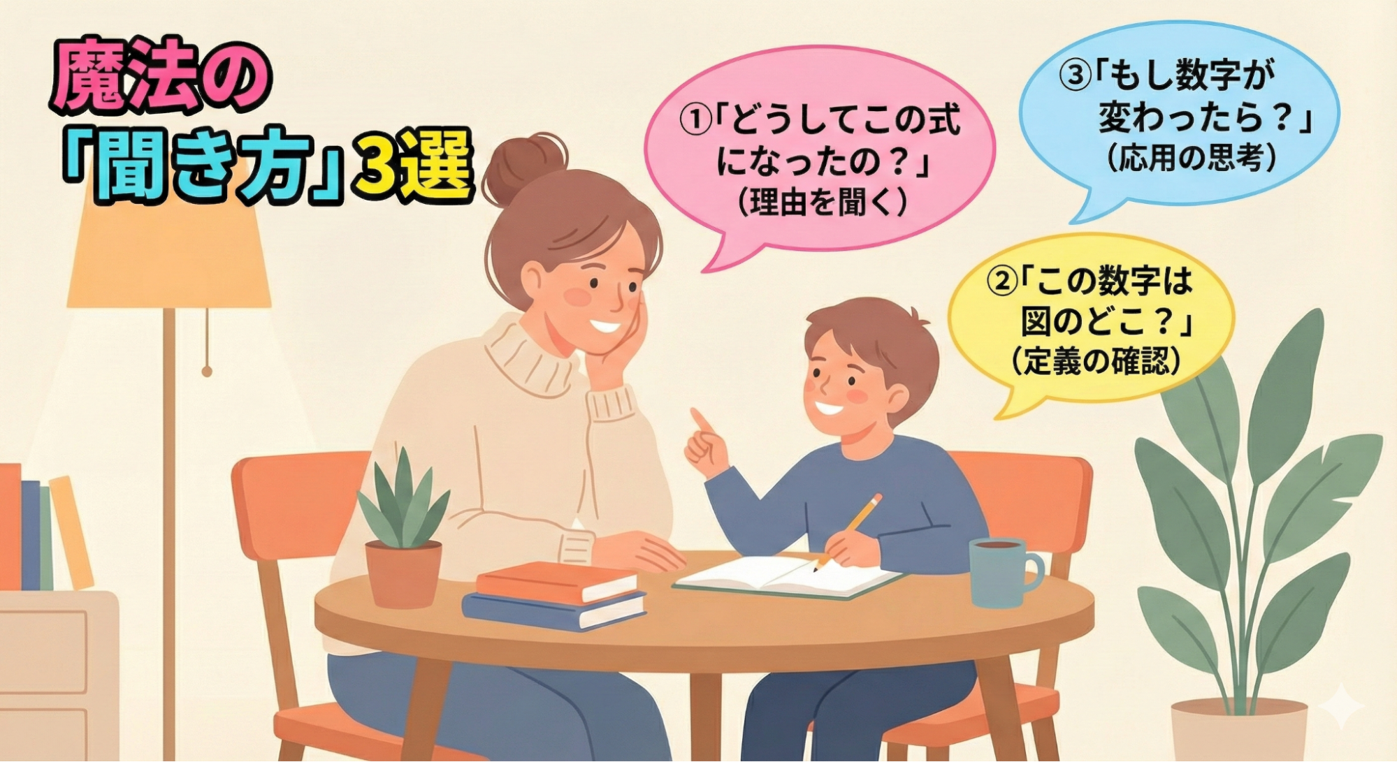 中学入学前にやっておきたい！数学脳を育てる「親子の会話術」